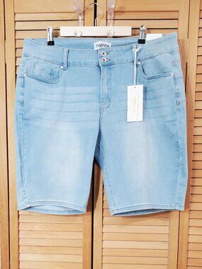 Sandpiper Women's Denim Bermuda Shorts 22W